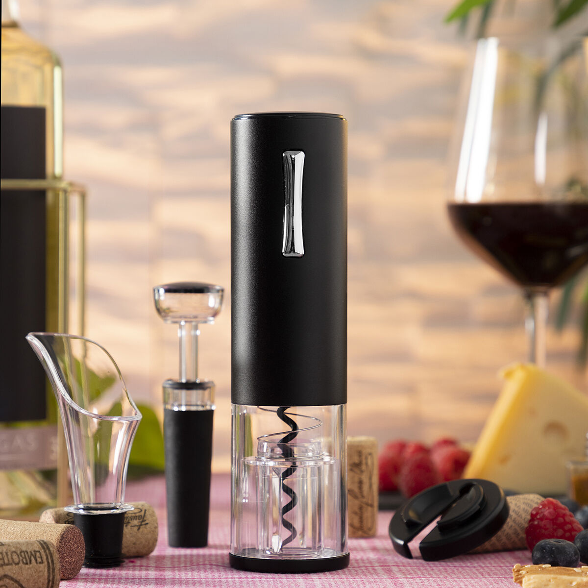 Rechargeable Electric Corkscrew with Accessories for Wine Corklux-Sokohewani Ventures