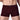 Bamboo fibre men's boxer panties in rich maroon, soft and breathable fabric.