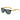 Handmade polarized bamboo wood sunglasses with eco-friendly black frames and green lenses.
