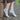 Women's bamboo fiber socks, antibacterial and breathable, worn outdoors.