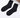 Women's bamboo fiber high quality black socks, antibacterial and breathable.