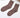 Women's bamboo fiber high quality socks, brown, breathable and antibacterial.