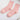 Women's bamboo fiber high quality pink socks, antibacterial and breathable.