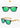 Eco-friendly handmade bamboo wood sunglasses with green polarized lenses.