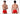 Bamboo fibre men's boxer panties in red, breathable and soft undergarments.