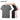 Men’s bamboo fiber sweat-absorbent t-shirts in grey, white, black, and pink on hangers.