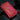 Classical iPhone wallet phone case in red leather with card slots.