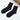 Women's black bamboo fiber socks, antibacterial and breathable.