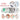 Reusable bamboo fiber makeup removal pads, 6 pieces, eco-friendly, washable, multipurpose, suitable for travel.