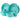 5pcs bamboo fiber household dishware set in solid turquoise, round shape by Lekoch.