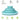 5pcs bamboo fiber household dishware set with round solid pattern bowls and plates.