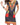Plus size African print dress, short sleeve, vibrant colors, mid-skirt length, street style.