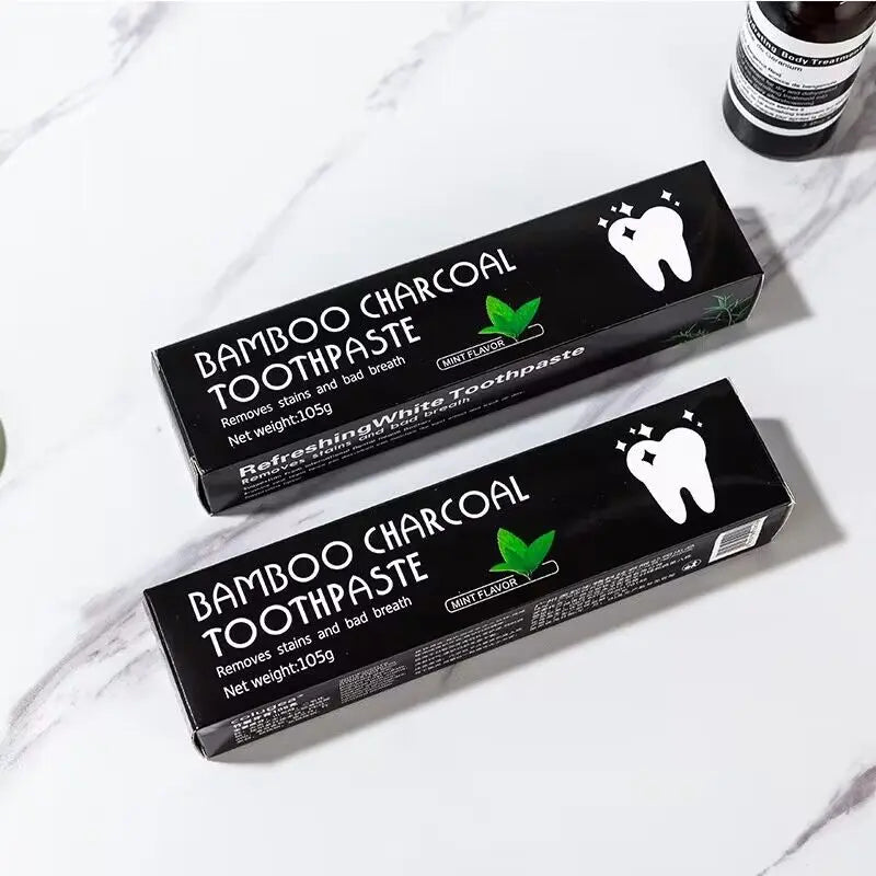 5pcs Bamboo Charcoal Mint Flavor Toothpaste for Oral Hygiene Cleaning-Sokohewani Ventures