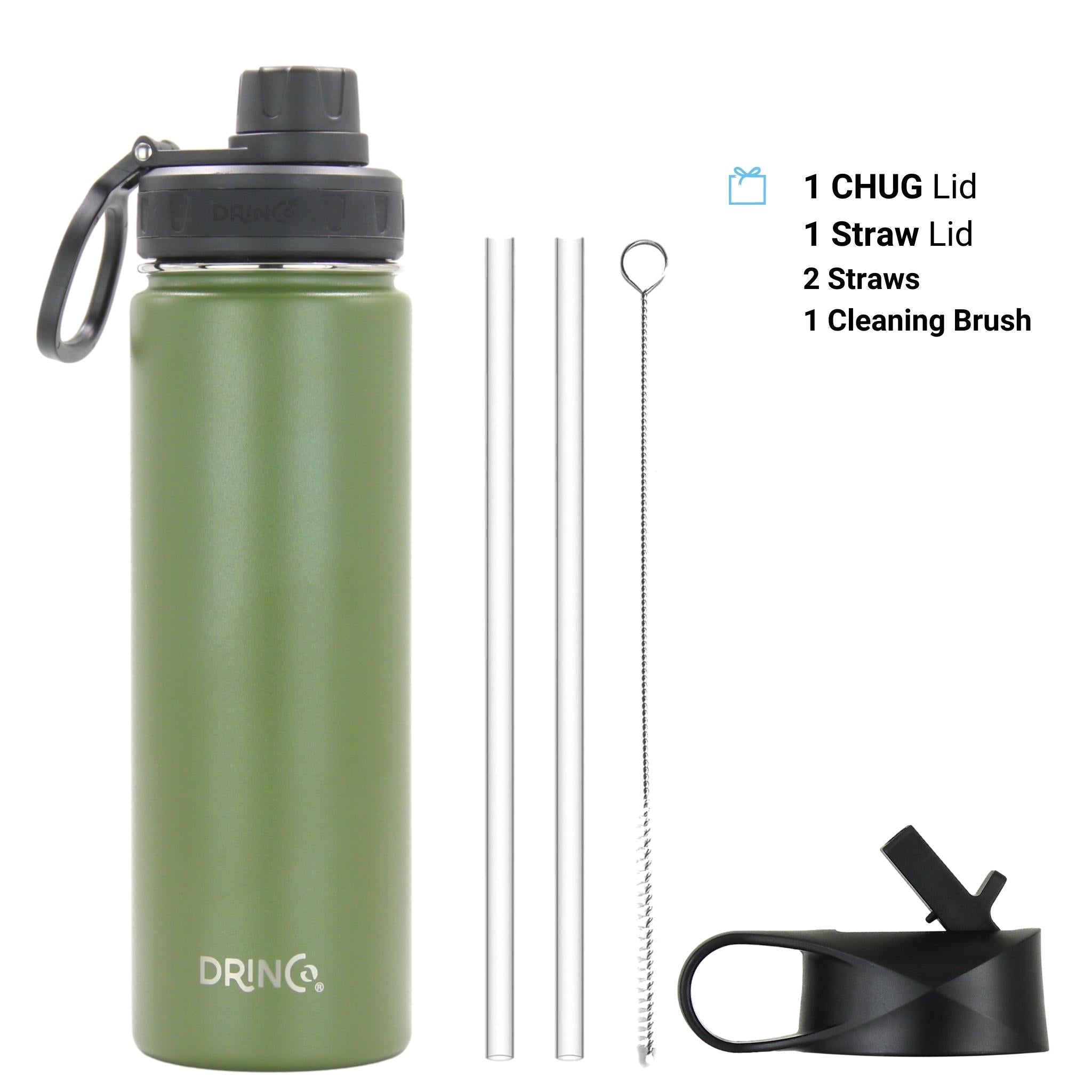 DRINCO® 22oz Stainless Steel Sport Water Bottle - Forest-Sokohewani Ventures
