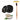 Teeth whitening bamboo charcoal toothbrush with tooth powder for oral hygiene cleaning.