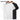 Men’s Bamboo Fiber Sweat-Absorbent T-Shirts in white and black hanging on wooden hangers.
