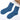 Women's bamboo fiber high-quality blue socks, antibacterial and breathable.