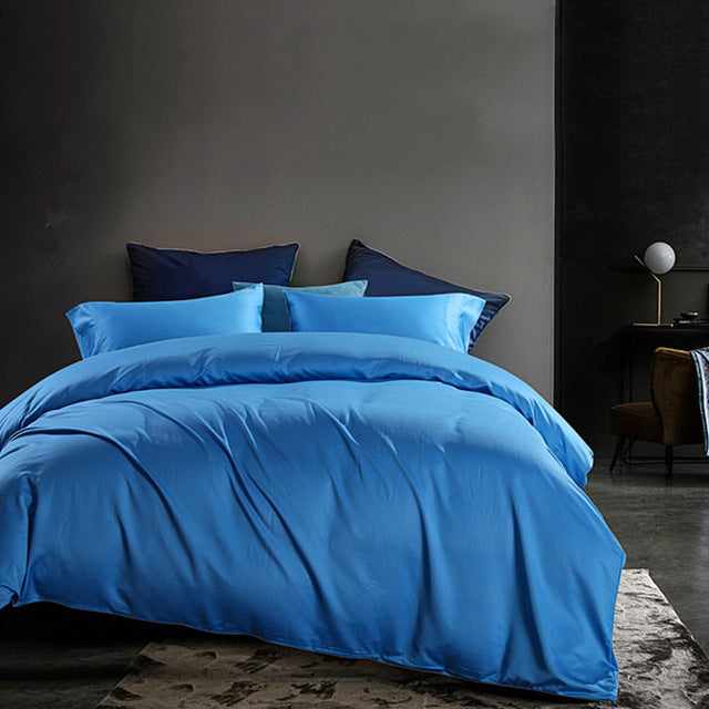 Bamboo Fiber Bactericidal Eco-Friendly Flat Sheet, Duvet Cover and 2 Pillowcases