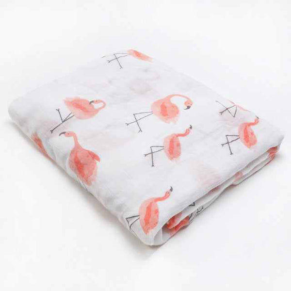 Newborn Baby Bamboo Fiber Muslin Swaddle Blankets