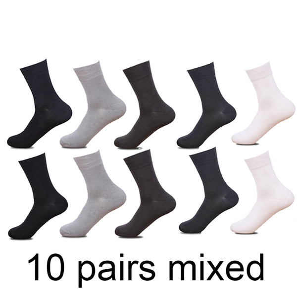 10 Pairs/lot Men Bamboo Socks