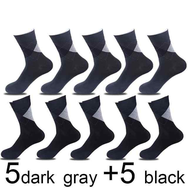 10 Pairs/lot Men Bamboo Socks